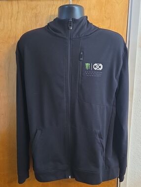 UFC X  Monster Energy 30 Years Anniversary Black Full Zip Hoodie Mens XL MMA